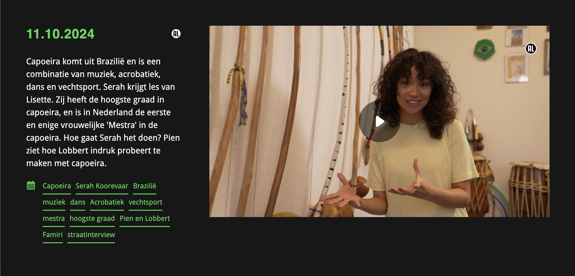 JL Sport Capoeira Traditionele cords rang riem, uniseks, vrouwen, uniseks, Brazilië, 3 m lang, met de hand gevlochten, groen
